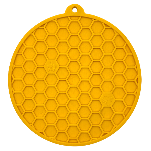 SodaPup Honeycomb Design emat Enrichment Lick Mat Dogs Cats Suction Cups | USA Made