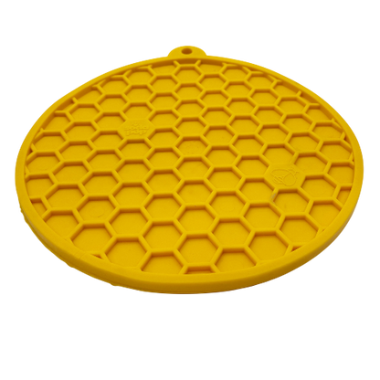 SodaPup Honeycomb Design emat Enrichment Lick Mat Dogs Cats Suction Cups | USA Made