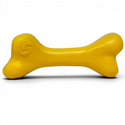 rubber bone chew toy