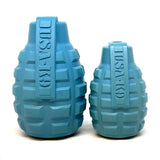 USA-K9 Grenade eDispenser Durable Rubber Chew Toy & Treat Dispenser - Steel Blue