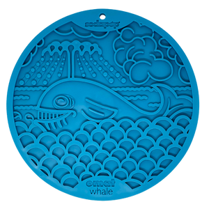 Whale eMat - Enrichment Lick Mat for Dogs and Cats - with Suction