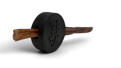 SodaPup Hockey Puck Bully Stick Holder Durable Rubber Treat & Chew Toy USA