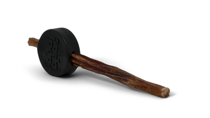 SodaPup Hockey Puck Bully Stick Holder Durable Rubber Treat & Chew Toy USA