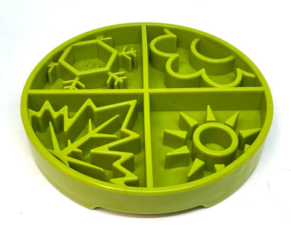 SodaPup Four Seasons eTray Shallow Slow Feeder Dog Bowl Enrichment | USA Made