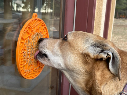 SodaPup Camp eMat Enrichment Lick Mat Dogs Cats Suction Cups | Retro Van Design USA Made