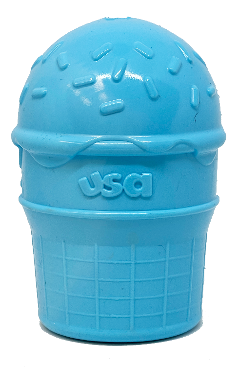 SodaPup Ice Cream Cone Rubber Dog Chew Toy Power Chewers | USA Made