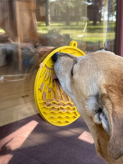 SodaPup Sun n' Sea eMat Enrichment Lick Mat Dogs Cats Suction Cups Beach Design | USA Made