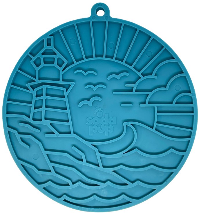 SodaPup Dog Lick Mat Bundle 3 eMat Enrichment Mats + Peanut Butter | Anxiety Relief & Slow Feeder Set