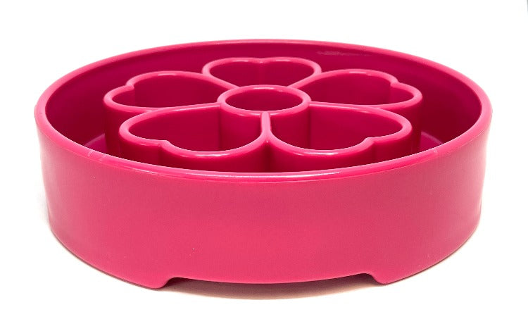 SodaPup Flower eBowl Deep Slow Feeder Dog Bowl Enrichment | USA Made