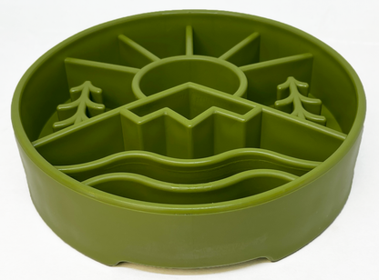 SodaPup Great Outdoors eBowl Slow Feeder Dog Bowl & Enrichment | USA Made