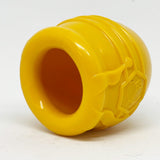 yellow enrichment cup side view