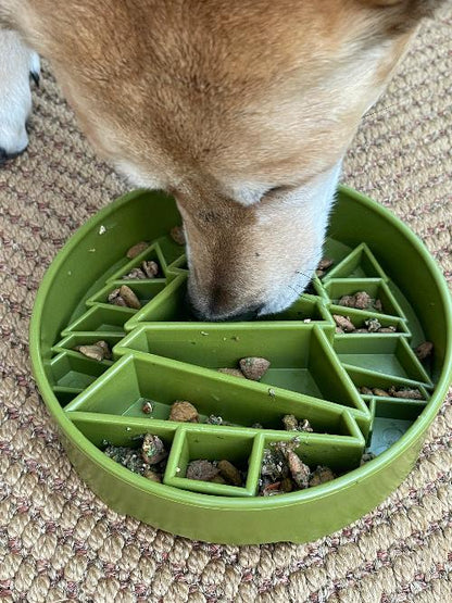 SodaPup Pine Tree Christmas eBowl Deep Slow Feeder Dog Bowl Enrichment | USA Made