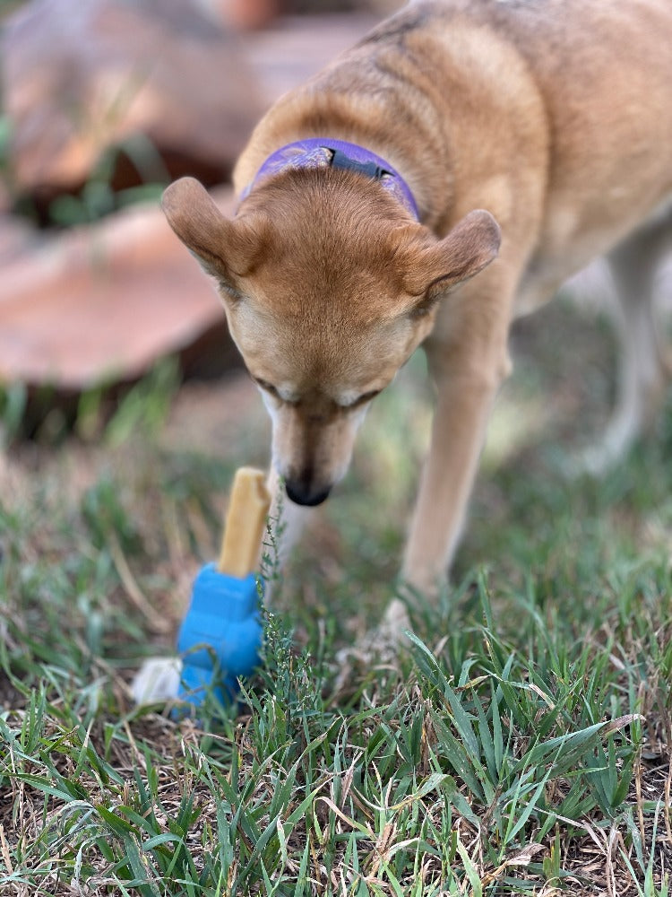 SodaPup Petz Yak Chew Holder Durable Rubber Chews & Bully Sticks | USA Made