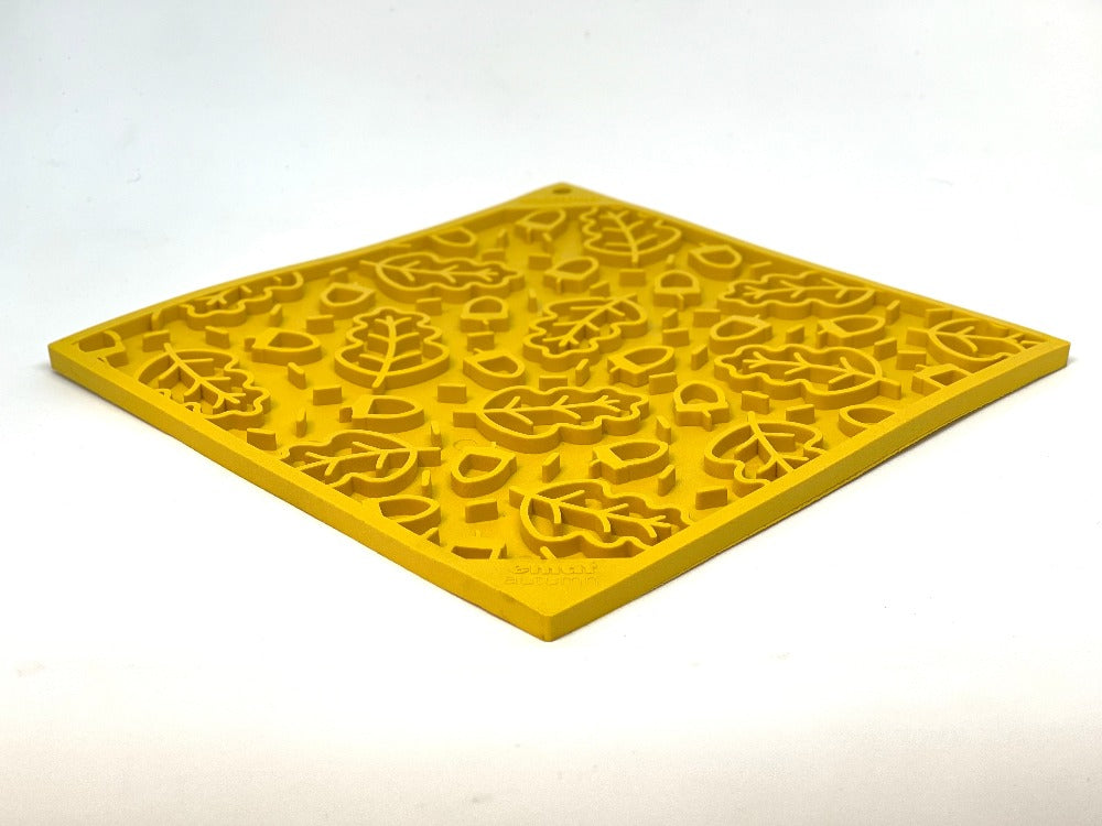 Autumn Dog Lick Mat | Fall Leaves eMat Enrichment Toy | SodaPup
