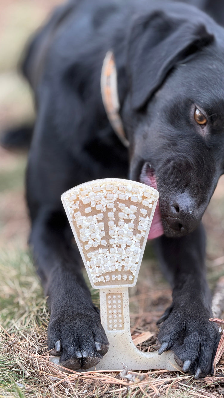 SodaPup Waffle Tower Nylon Chew & Enrichment Toy | 2-in-1 Aggressive Chewers