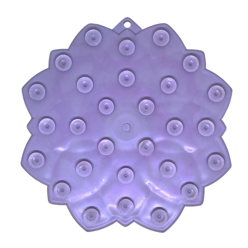 SodaPup Mandala Softie eTray Shallow Slow Feeder Dog Bowl Suction Cups | USA Made