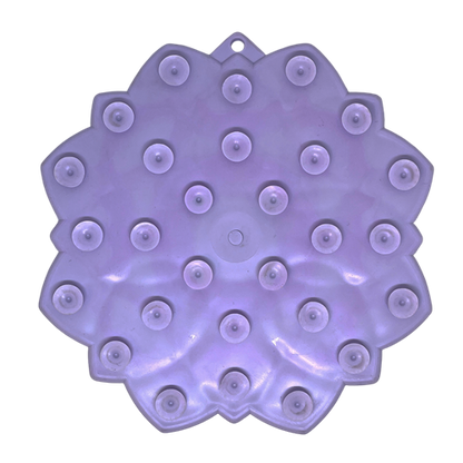 SodaPup Mandala Softie eTray Shallow Slow Feeder Dog Bowl Suction Cups | USA Made