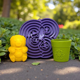 In the Garden Bundle - Ultimate Enrichment Bundle: Flower Pot eCup + Honey Bear eDispenser + Water Frog eTray = unpackaged, not for resale