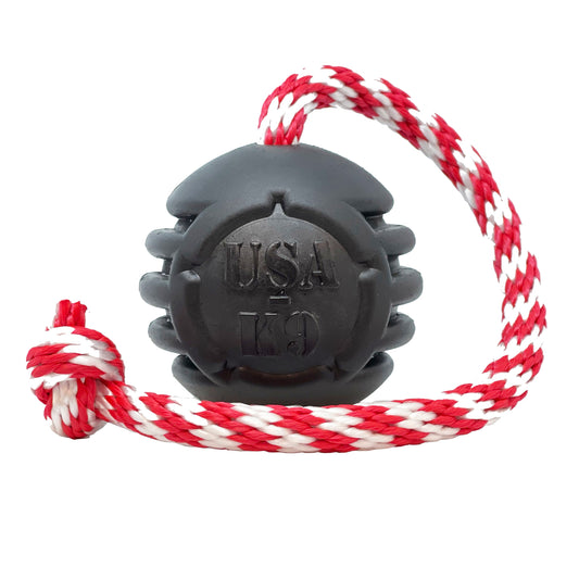 USA-K9 Magnum Stars and Stripes Rubber Dog Toy | K9 Handler Reward Toy | USA Made - SodaPup/True Dogs, LLC