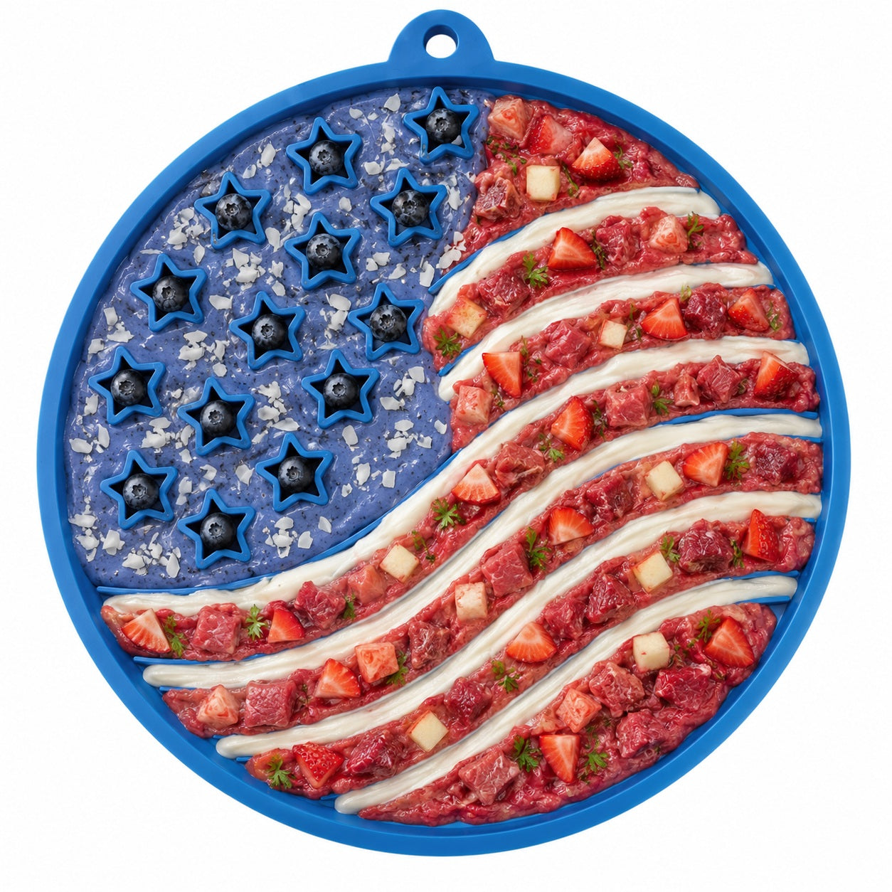 SodaPup USA-K9 Stars Stripes Design eMat Enrichment Lick Mat Dogs Cats Suction Cups | USA Made