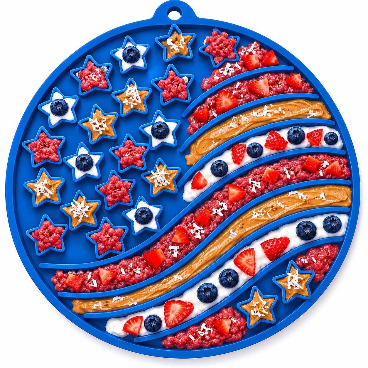 SodaPup USA-K9 Stars Stripes Design eMat Enrichment Lick Mat Dogs Cats Suction Cups | USA Made
