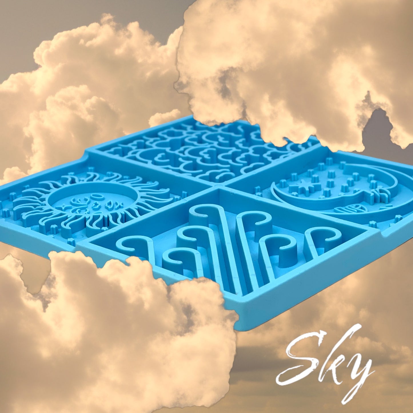 SodaPup Sky eMat Enrichment Lick Mat Dogs Cats | Celestial Design