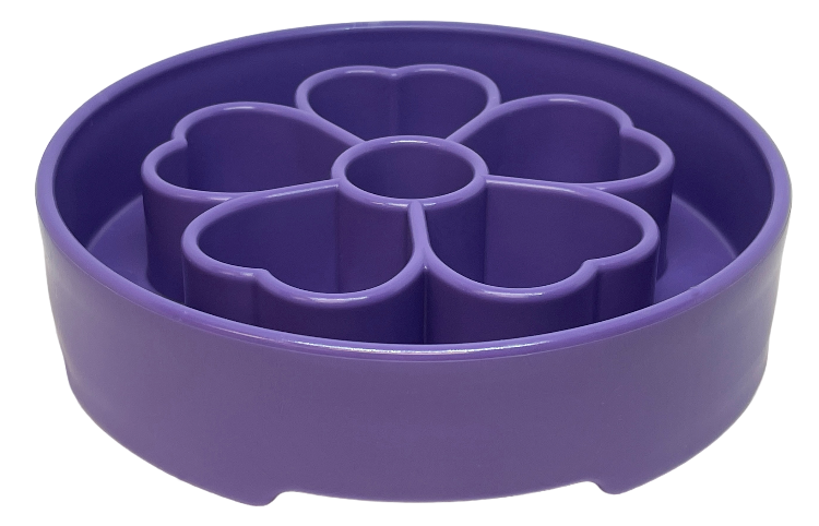 SodaPup Flower eBowl Deep Slow Feeder Dog Bowl Enrichment | USA Made
