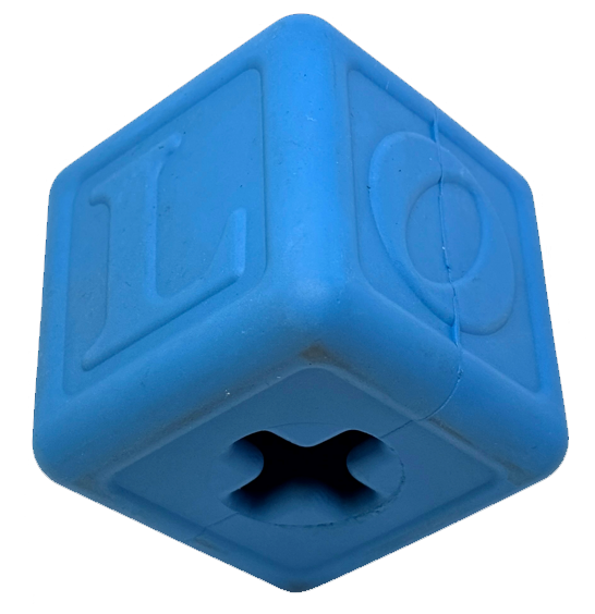 SodaPup Love Cube eDispenser Durable Rubber Chew Toy & Treat Dispenser | USA Made