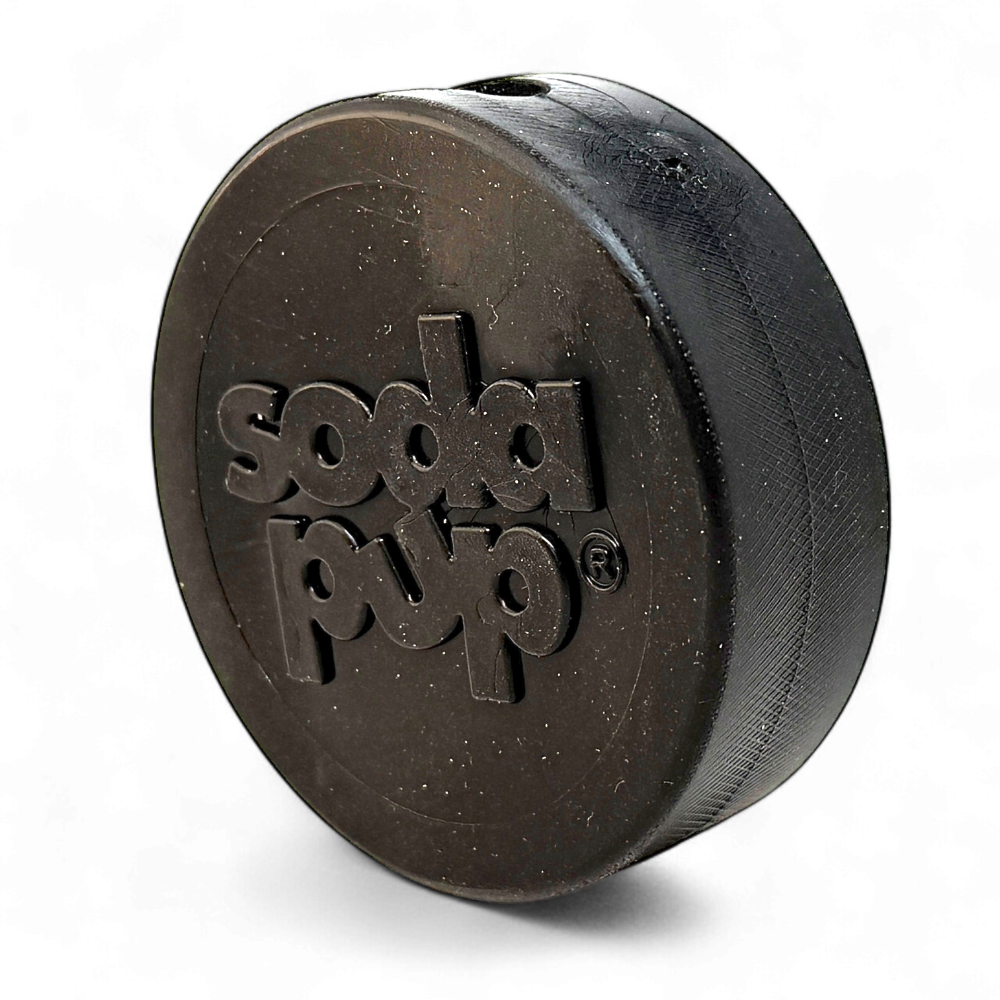 SodaPup Hockey Puck Bully Stick Holder Durable Rubber Treat & Chew Toy USA