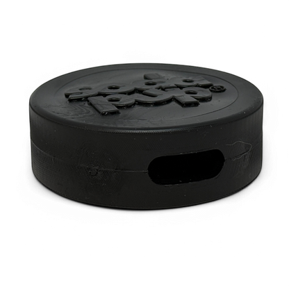 SodaPup Hockey Puck Bully Stick Holder Durable Rubber Treat & Chew Toy USA