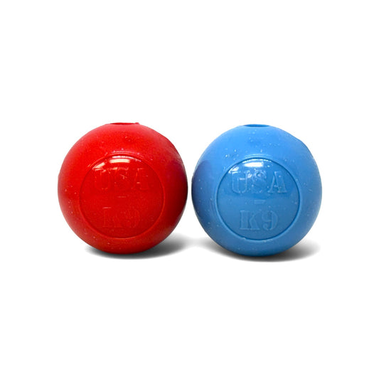 Glitter Ball 2-Pack Dog Toy | Soft Rubber Floating Fetch Ball with Treat Dispenser | USA Made