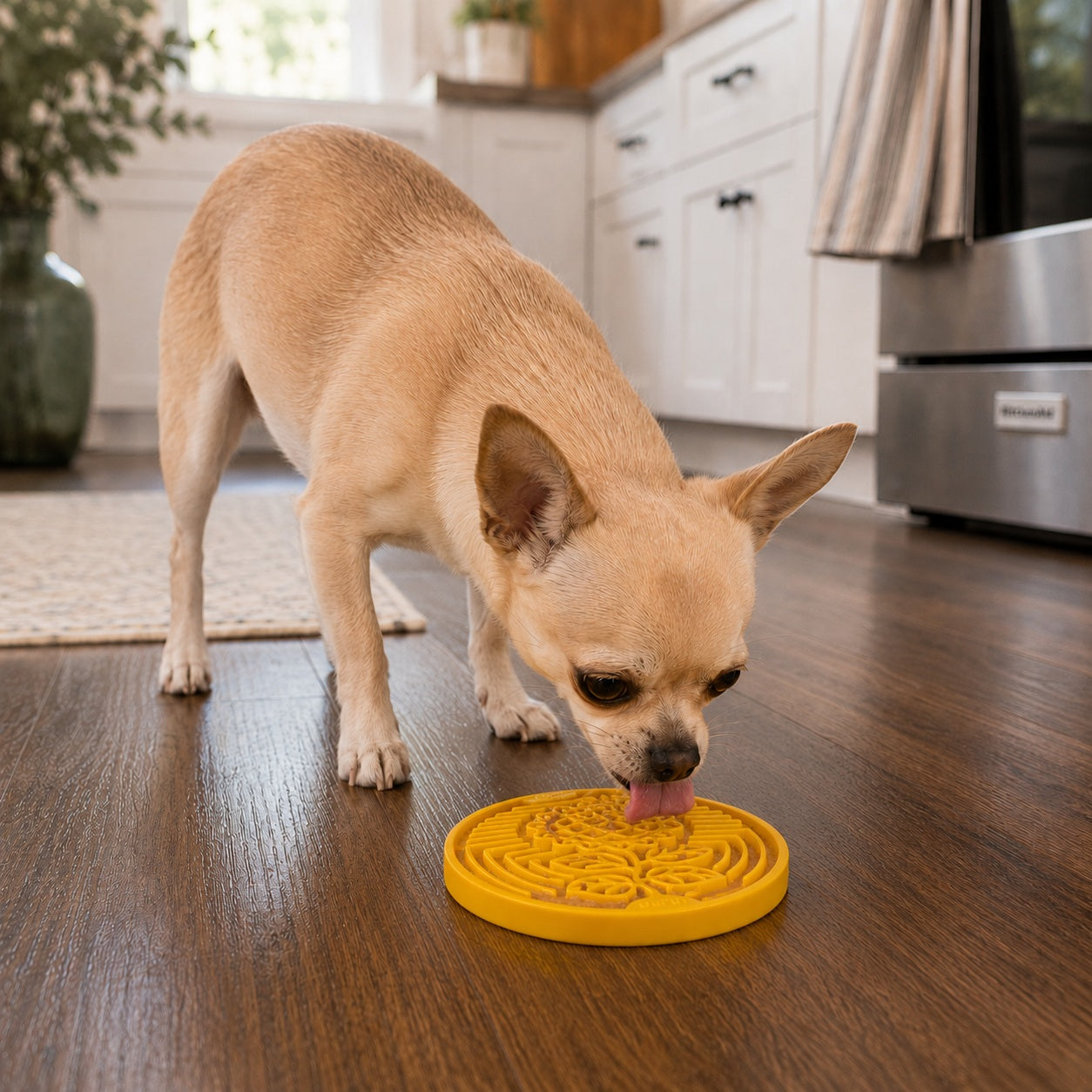 Earth eCoin Nylon Lick Mat for Dogs | USA Made Enrichment Toy