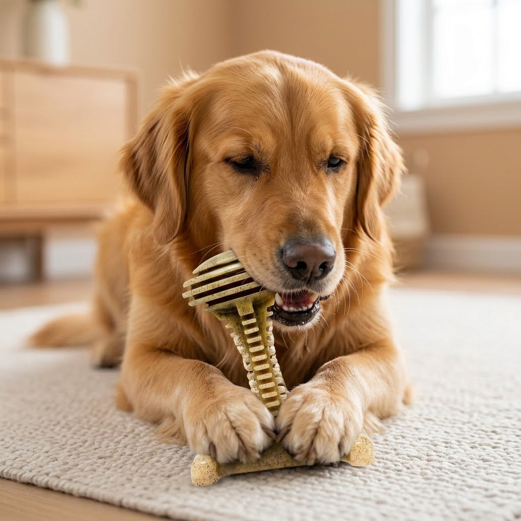 SodaPup Honey Bone Dental Tower Indestructible Nylon Dog Chew Toy XL | USA Made