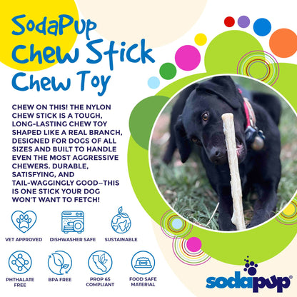 Durable Nylon Glow in the Dark Chew Stick for Power Chewers | Indestructible Dog Toy USA