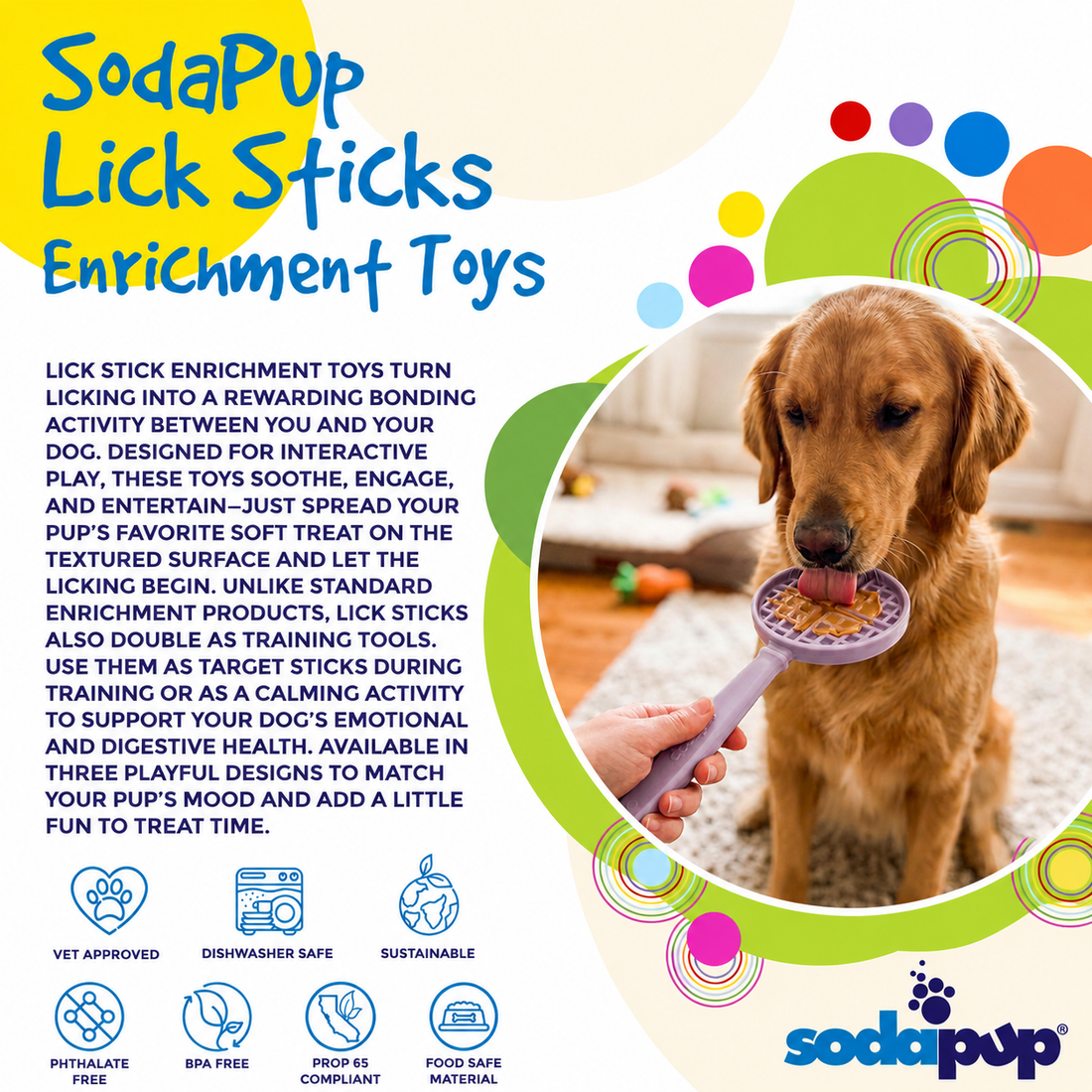 eStick Hand-Held Lick Stick | USA Made Dog Enrichment Toy – SodaPup ...