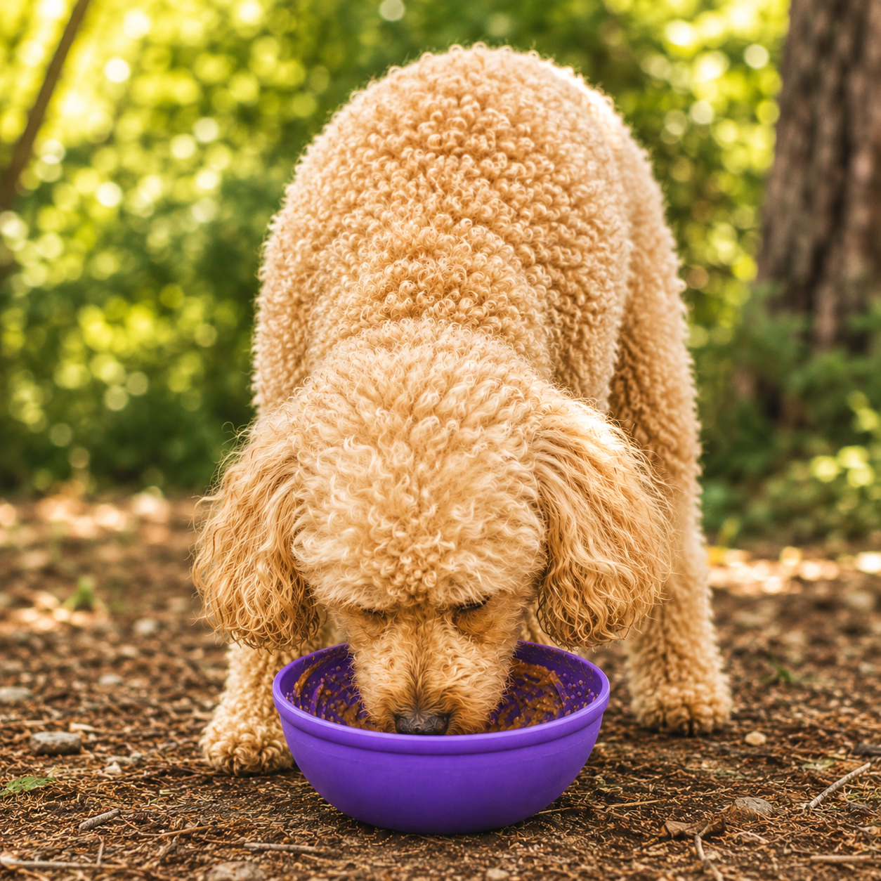 SodaPup Garden Eatin' Tipsy Bowl Wobble Lick Mat Dogs & Cats | USA Made
