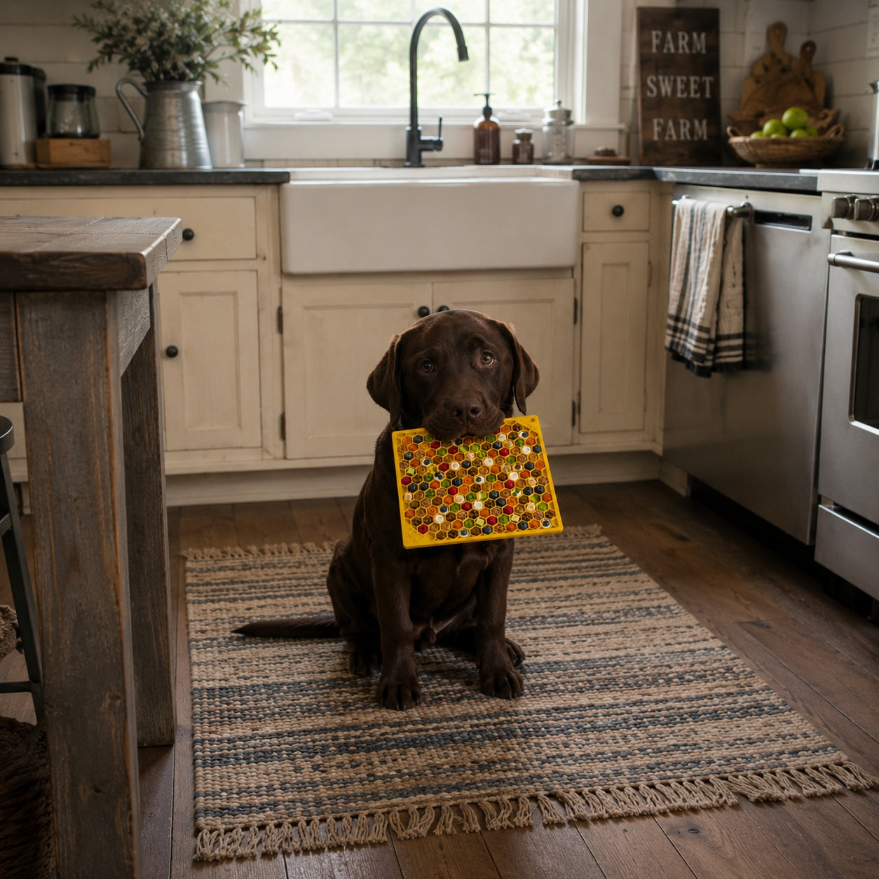 Honeycomb eMat - Enrichment Lick Mat for Dogs and Cats | eMat