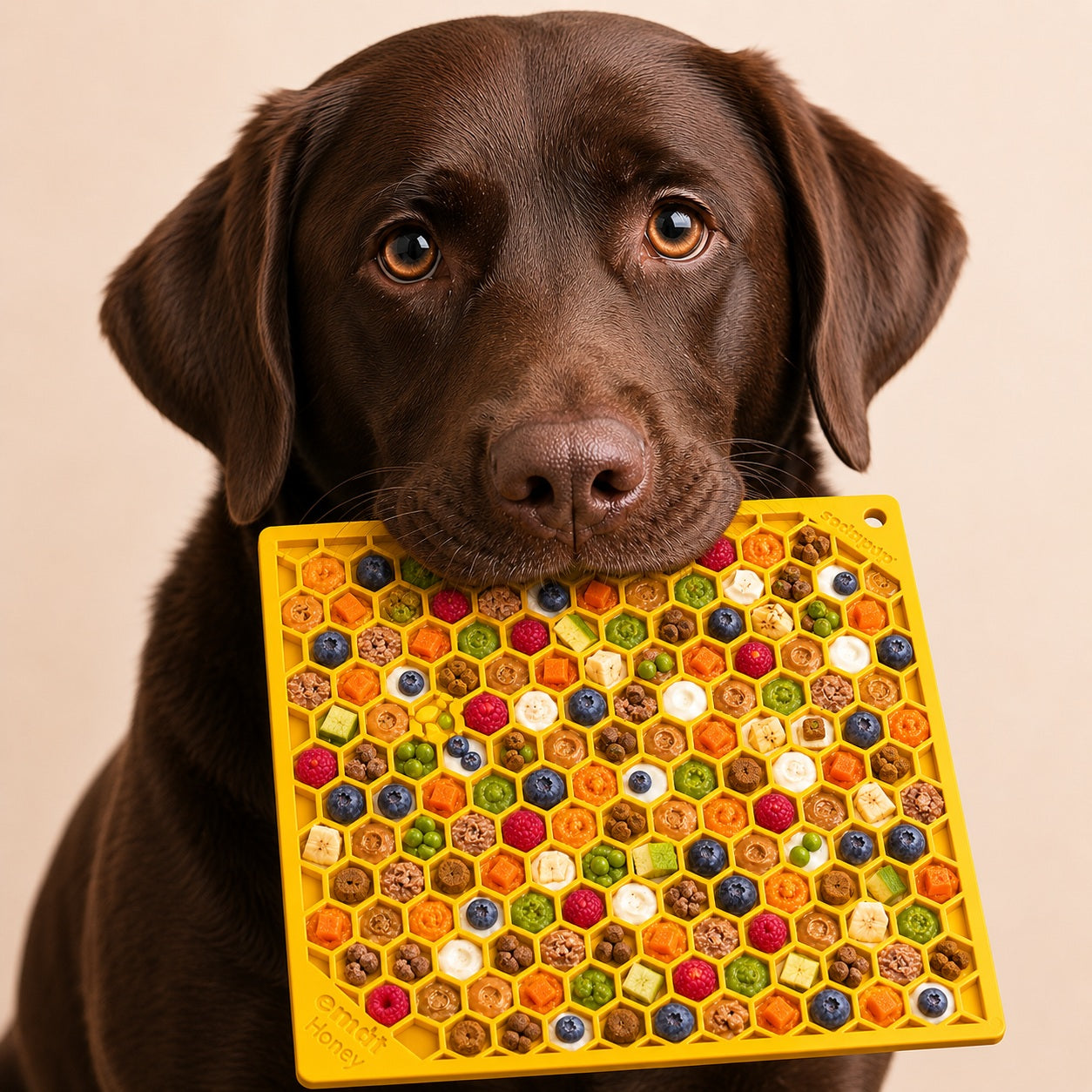 Honeycomb eMat - Enrichment Lick Mat for Dogs and Cats | eMat