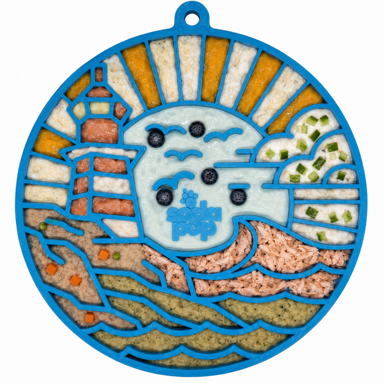 SodaPup Lighthouse eMat Enrichment Lick Mat Dogs Cats Suction Cups | USA Made