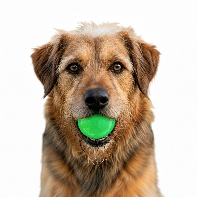 Green Glitter Ball 2-Pack Dog Toy | Soft PUP-X Rubber Floating Fetch Ball with Treat Dispenser | USA Made - SodaPup/True Dogs, LLC