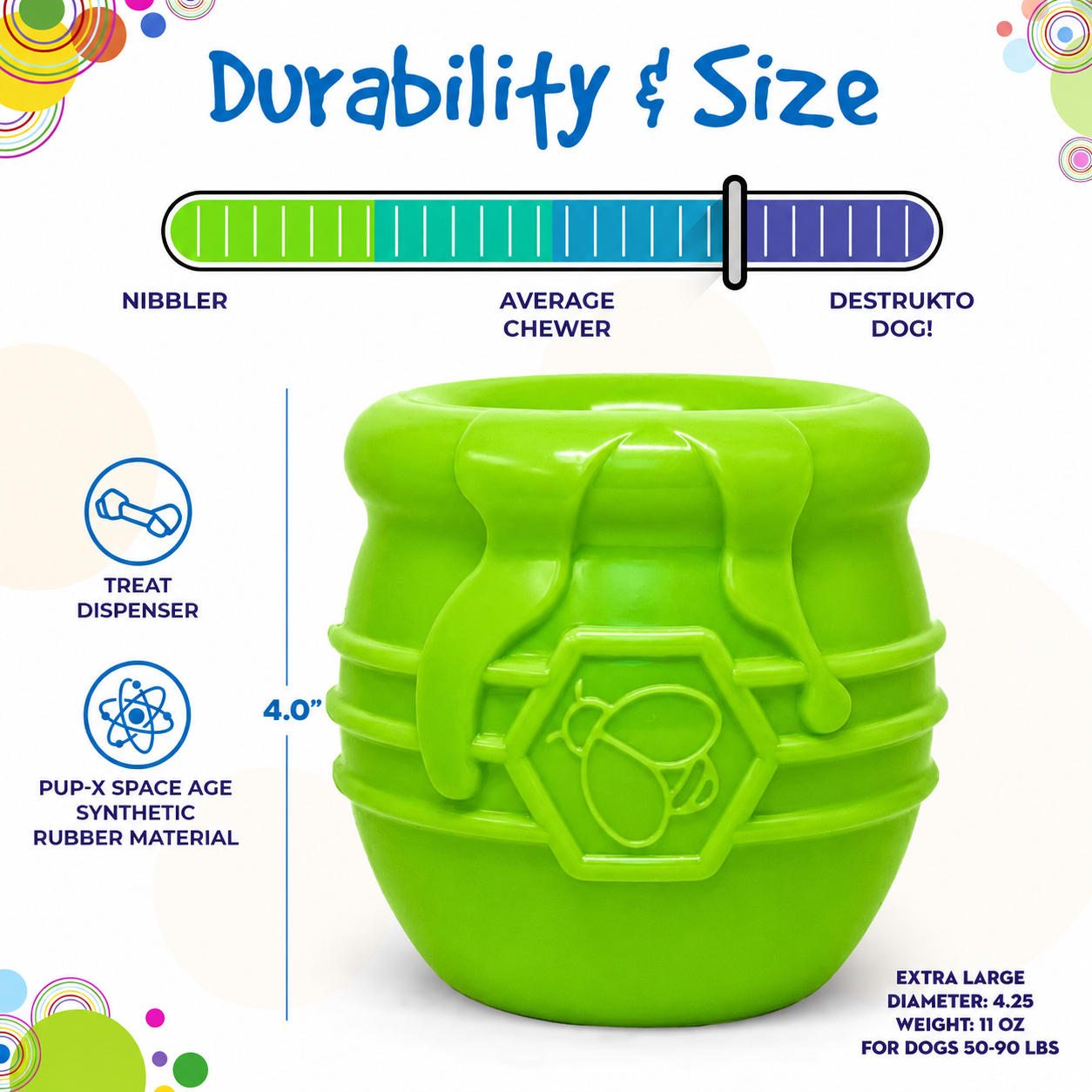 Get Honey Pot Durable PUP-X Rubber Enrichment Toy at Sodapup Get Honey Pot Durable PUP-X Rubber Enrichment Toy at Sodapup