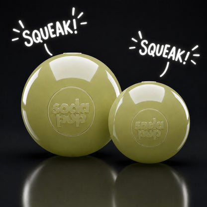 Squeak Ball - Glow in the Dark - Durable Squeaky Dog Toy, Floats, Chew Toy | USA Made