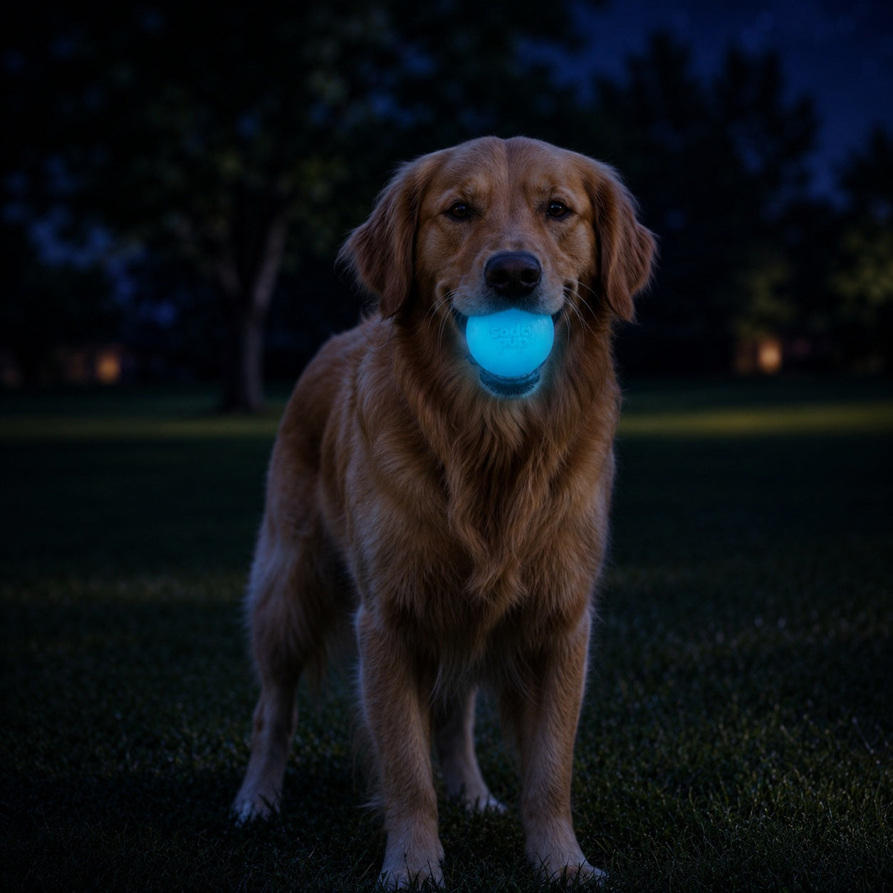 Strobe Ball Light-Up Dog Toy - Durable Floating Chew Ball | Made in USA - SodaPup/True Dogs, LLC