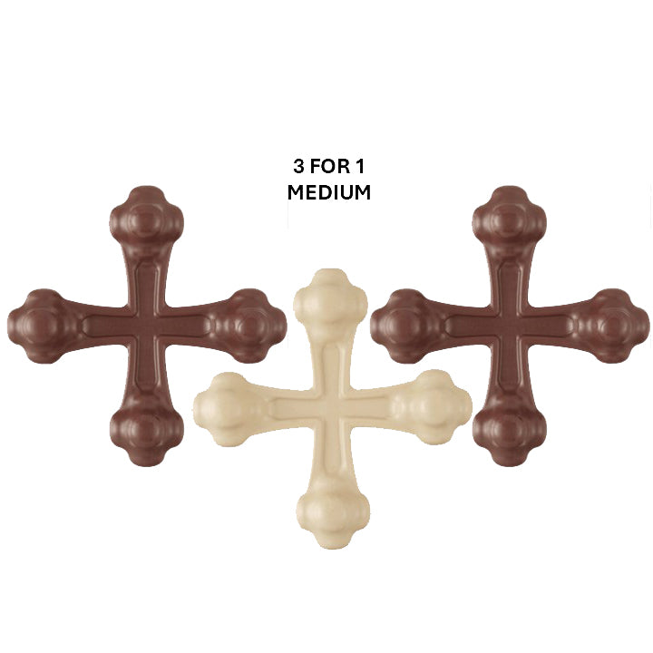 Quad Bone Nylon Chew Toy 3-Pack | Durable Dog Bone for Aggressive Chewers | USA Made | SodaPup
