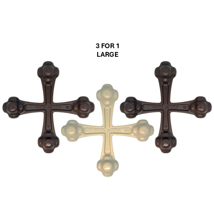 Quad Bone Nylon Chew Toy 3-Pack | Durable Dog Bone for Aggressive Chewers | USA Made | SodaPup