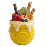 Honey Pot Dog eCup Treat Dispenser | Durable PUP-X Rubber Enrichment Toy | USA Made