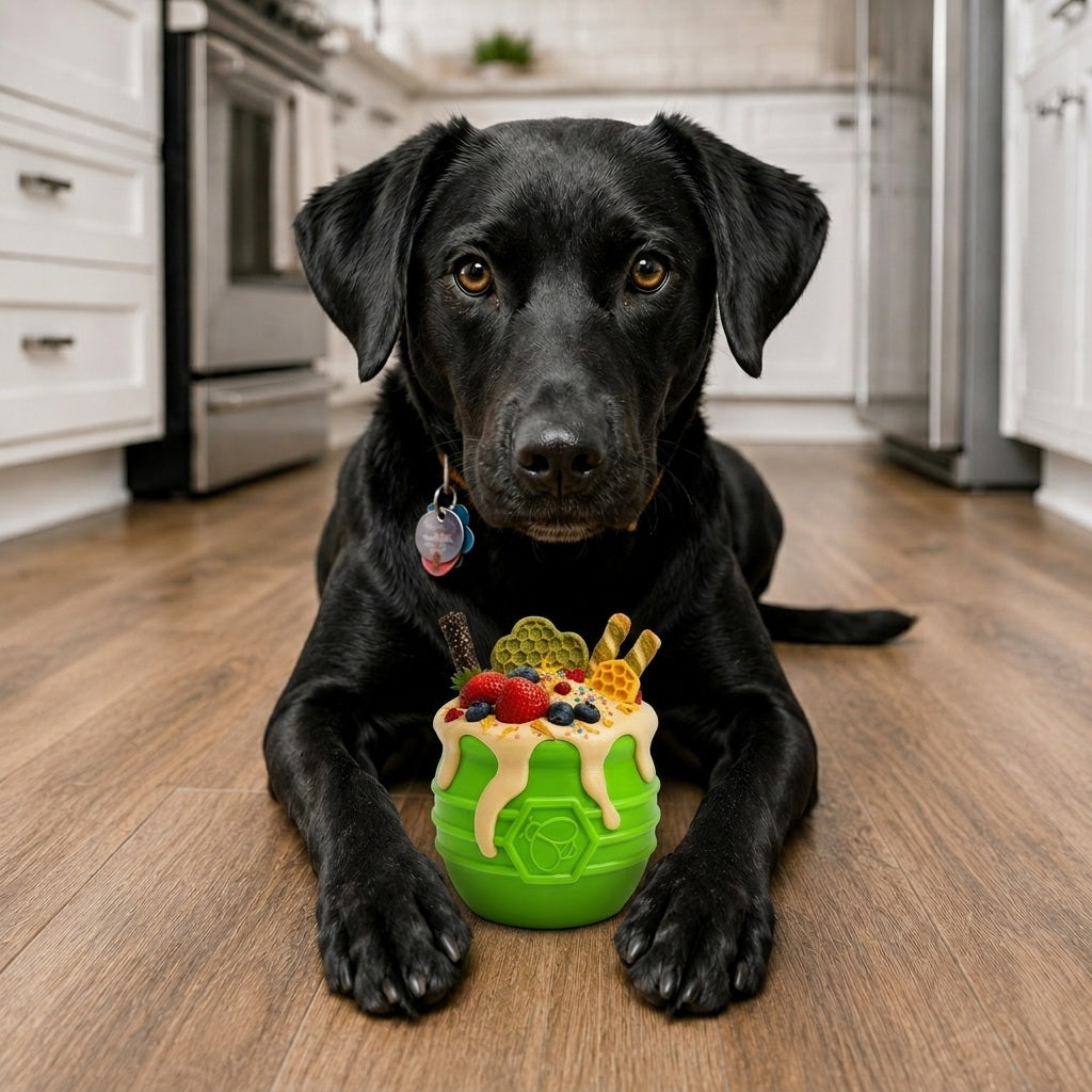 Get Honey Pot Durable PUP-X Rubber Enrichment Toy at Sodapup