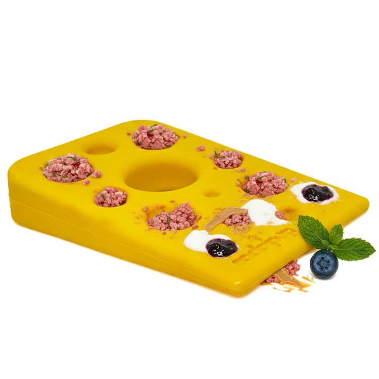 SodaPup Swiss Cheese Wedge Nylon Dog Chew Toy Aggressive Chewers |