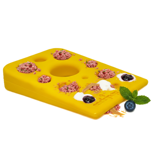 SodaPup Swiss Cheese Wedge Nylon Dog Chew Toy Aggressive Chewers |