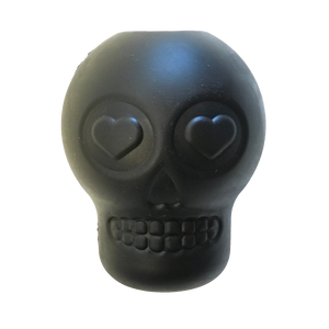 Magnum Sugar Skull eDispenser Ultra-Durable Chew Toy & Treat Dispenser - Black